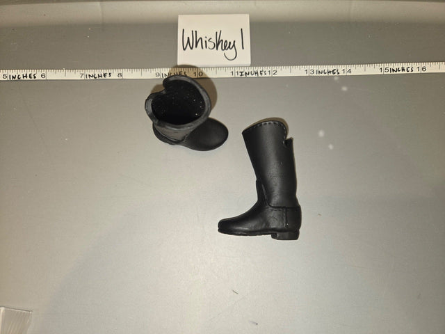 1/6 Scale Civil War Western Cowboy Riding Boots