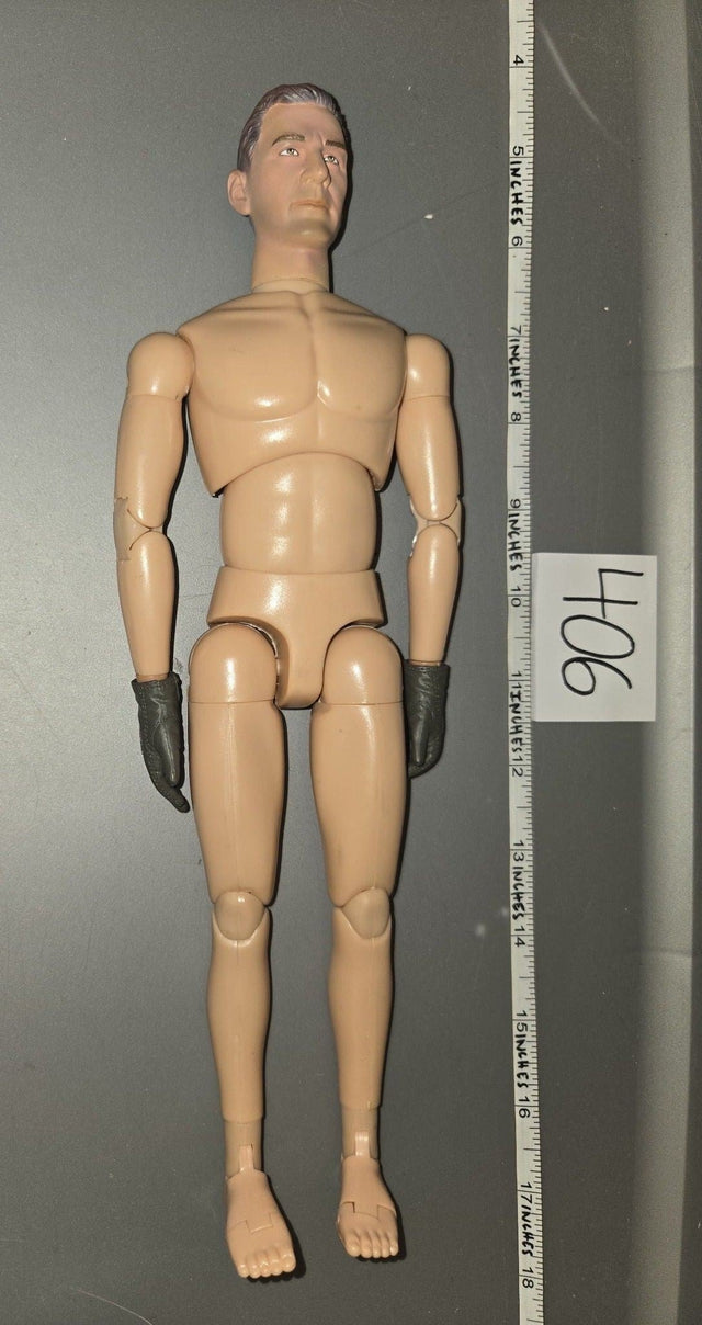 1/6 Scale Nude Male Action Figure Body with Gloved Hands - Dragon