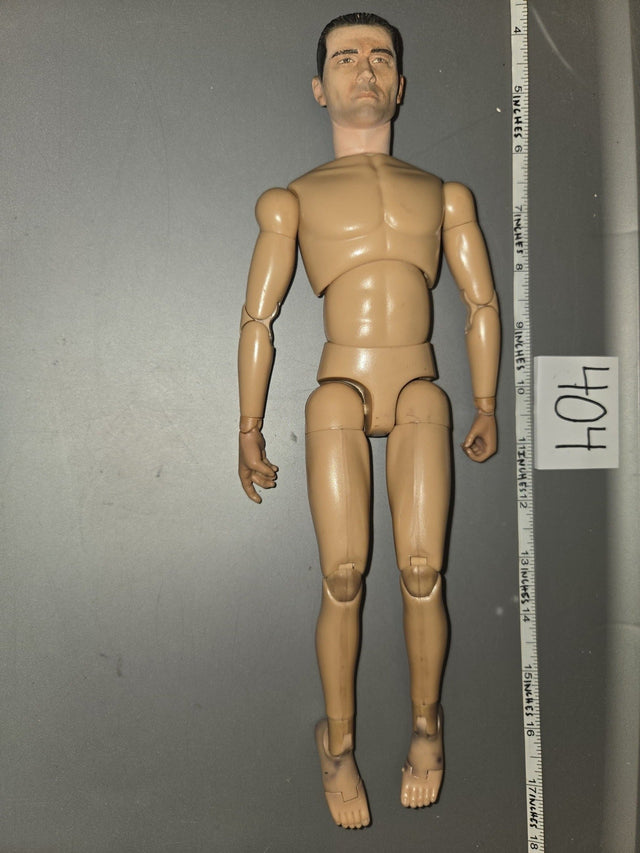 1/6 Scale Nude Male Action Figure Body with Head Sculpt - Dragon
