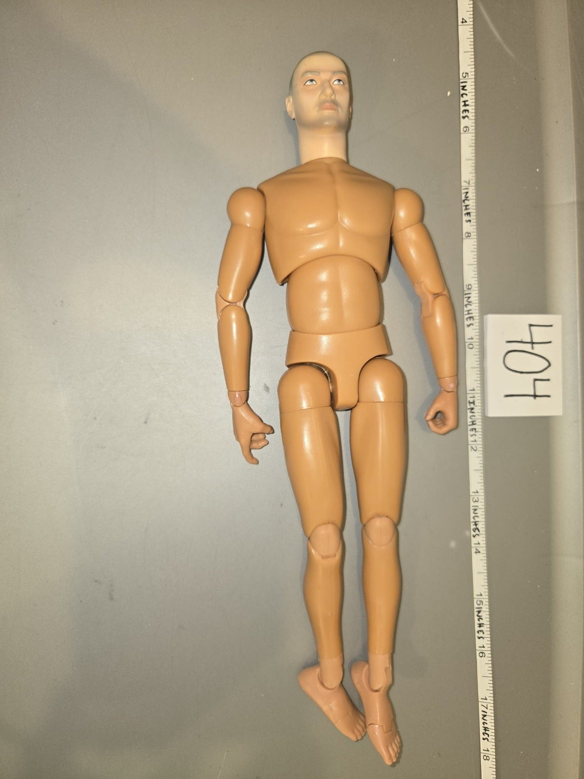 1/6 Scale Nude Male Action Figure Body with Head Sculpt - Dragon