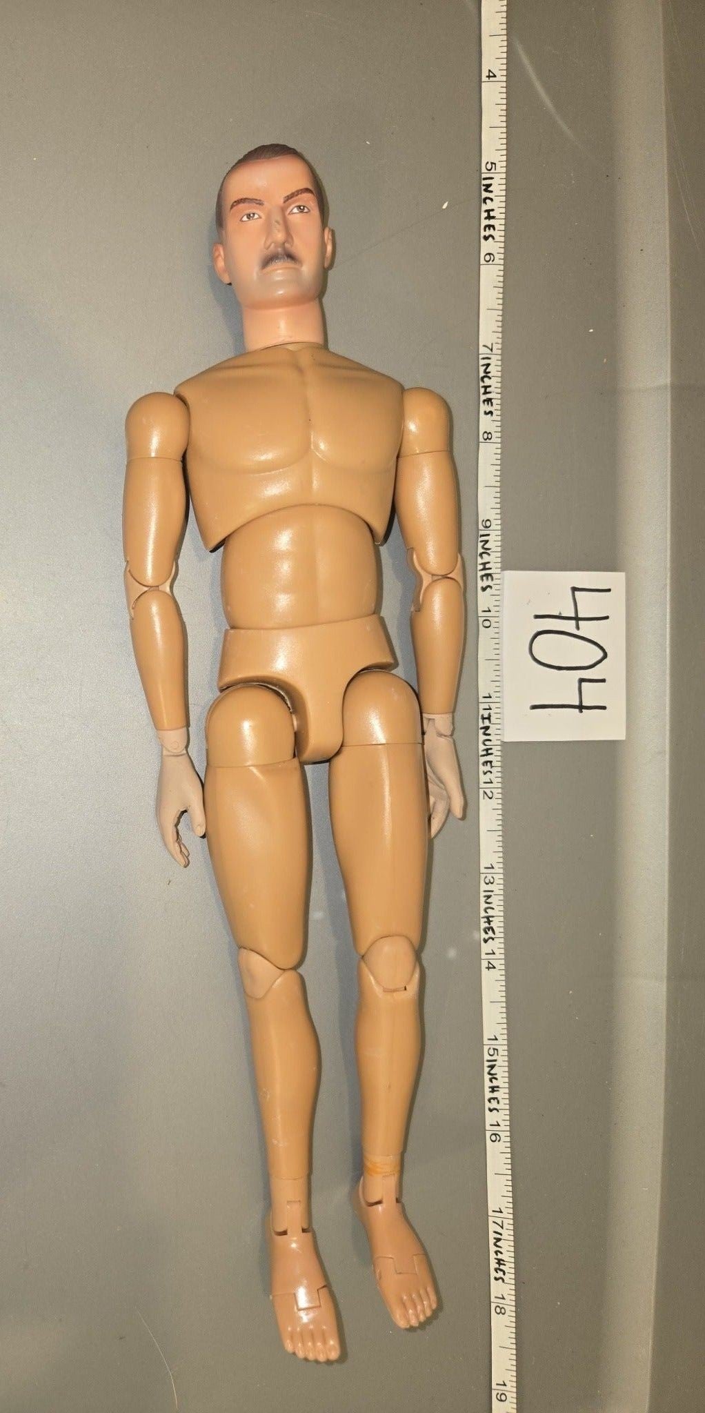 1/6 Scale Nude Male Action Figure Body with Head Sculpt - Dragon