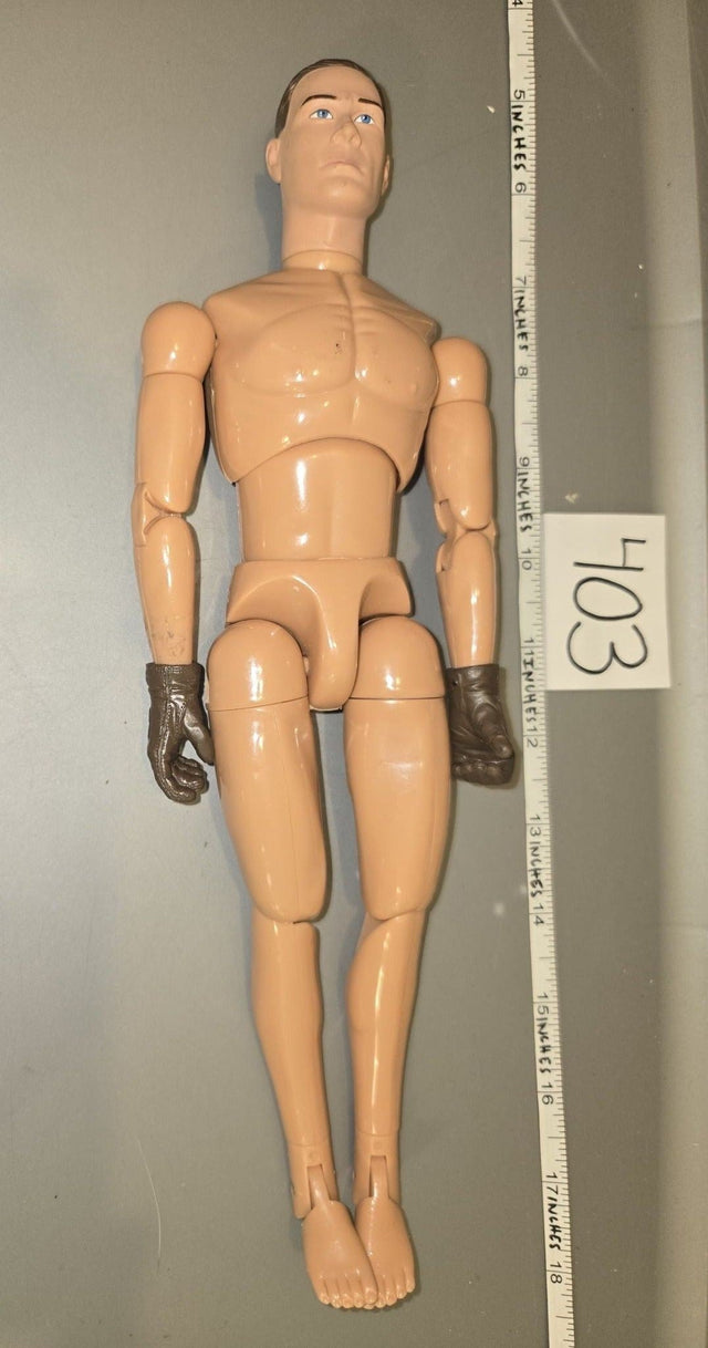 1/6 Scale Nude Male Action Figure Body with Gloved Hands - Dragon