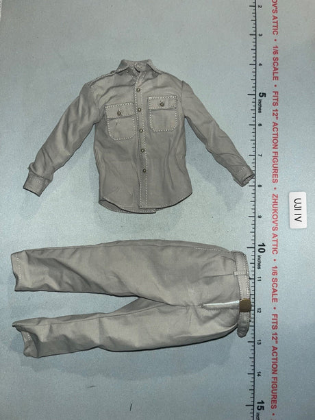 1/6 Scale WWII US Tropical Uniform Shirt and Trousers Set - General MacAthur ujindou