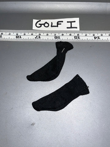 1:6 Scale Modern Era Black Socks 104873