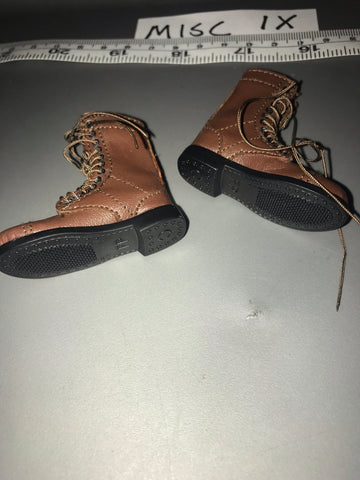 1:6 Scale WWII US Paratrooper Leather Boots 111456