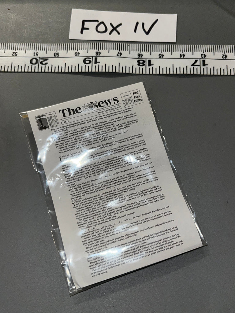 1/6 Scale WWII US News Paper