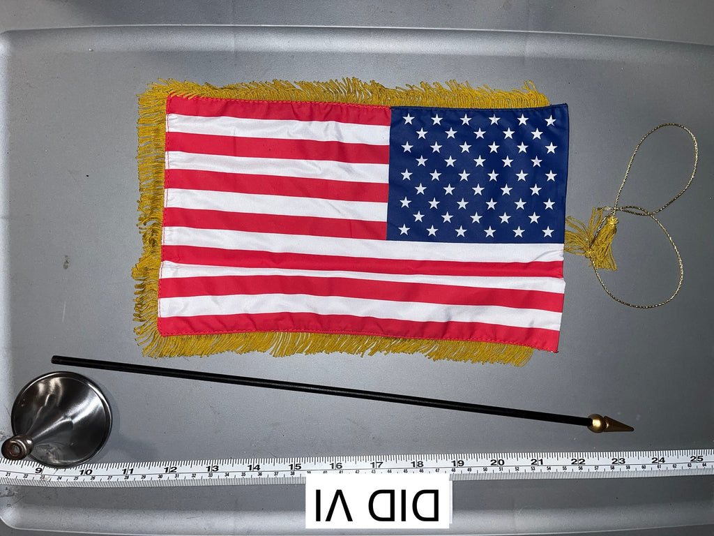 1:6 Scale Modern Era American Flag, Pole, Stand  - Diorama Item 109715