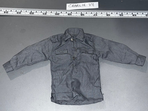 1/6 Scale WWII German Grey Work Shirt 108049