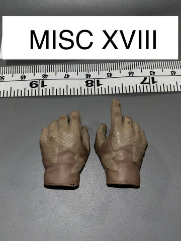 1/6 Scale Modern Era Gloved Hands - Easy Simple  106115