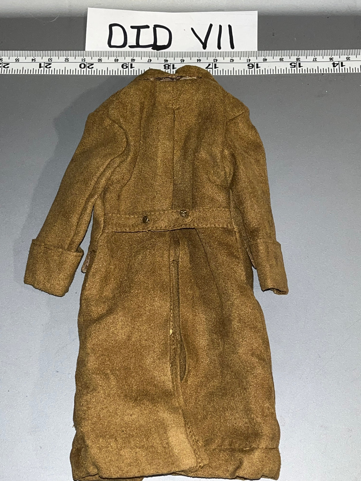 1:6 Scale WWII German Brown Great Coat - DID