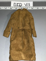 1:6 Scale WWII German Brown Great Coat - DID