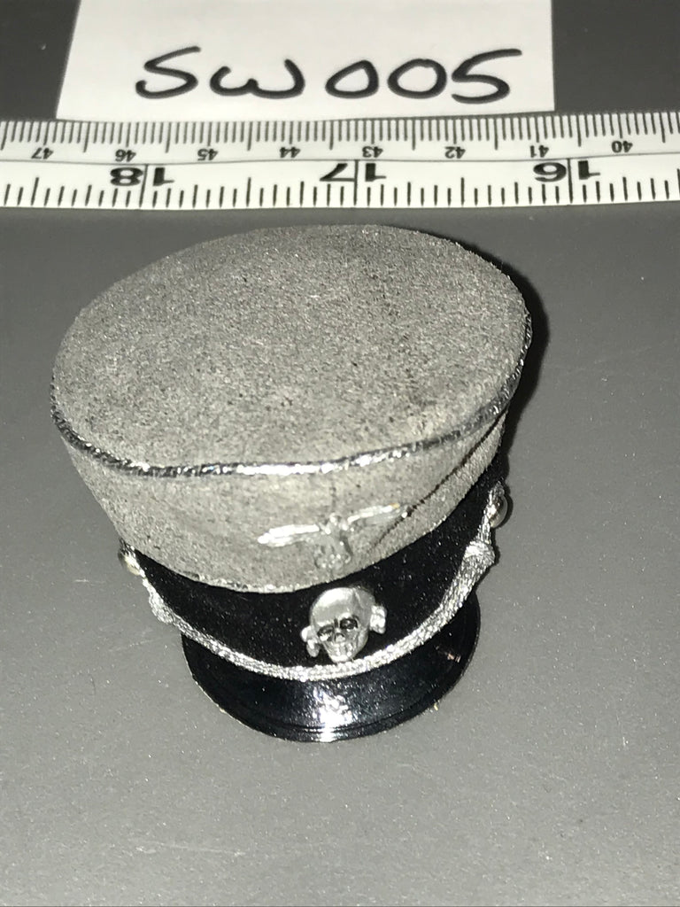 1/6 Scale WWII German Grey SS Officer Hat 109926