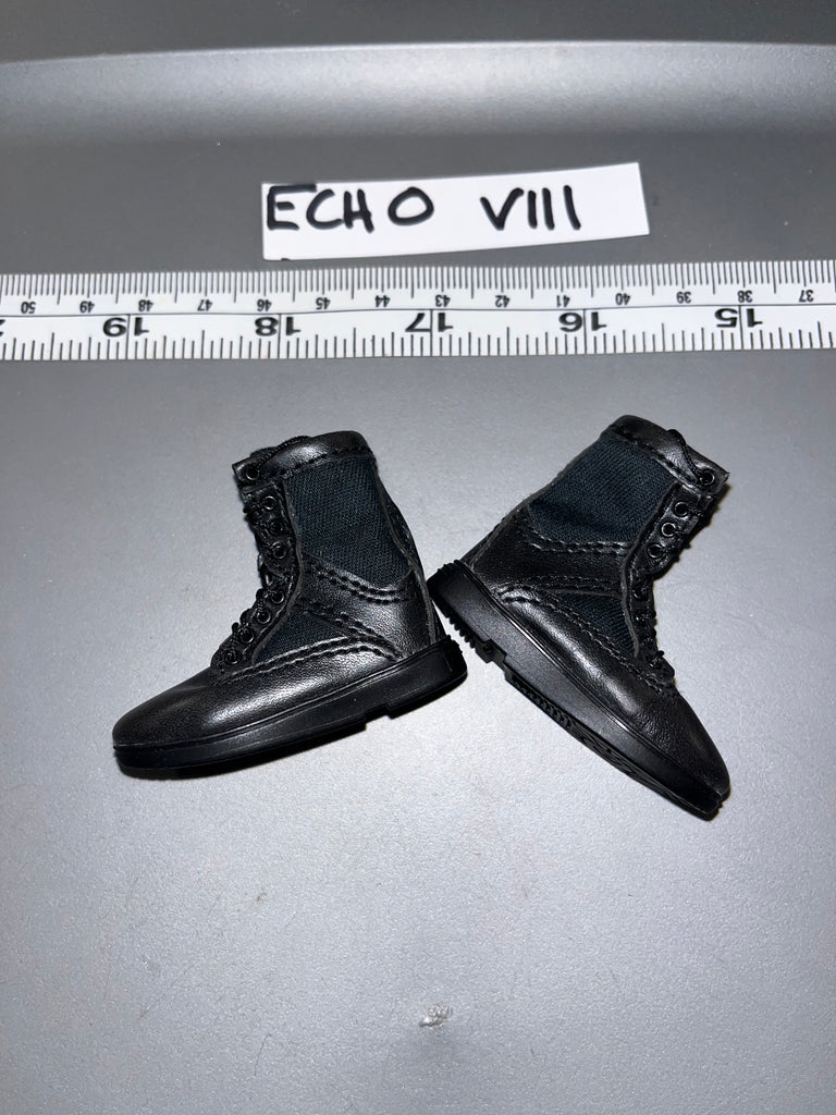 1/6 Scale Modern Era Police Black Combat Boots - DID 105622