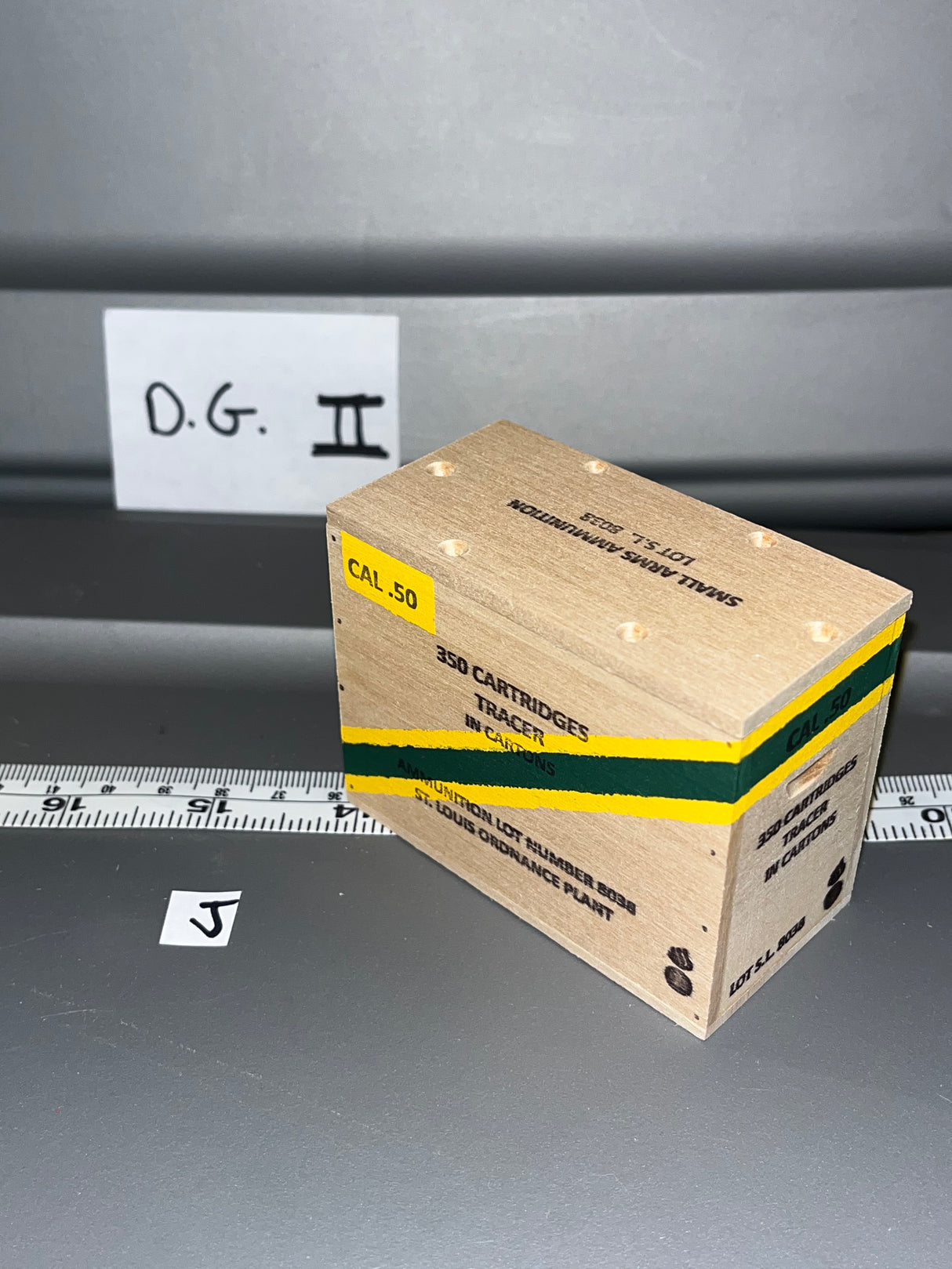 1/6 Scale WWII US .50 Caliber Ammunition Crate 108816