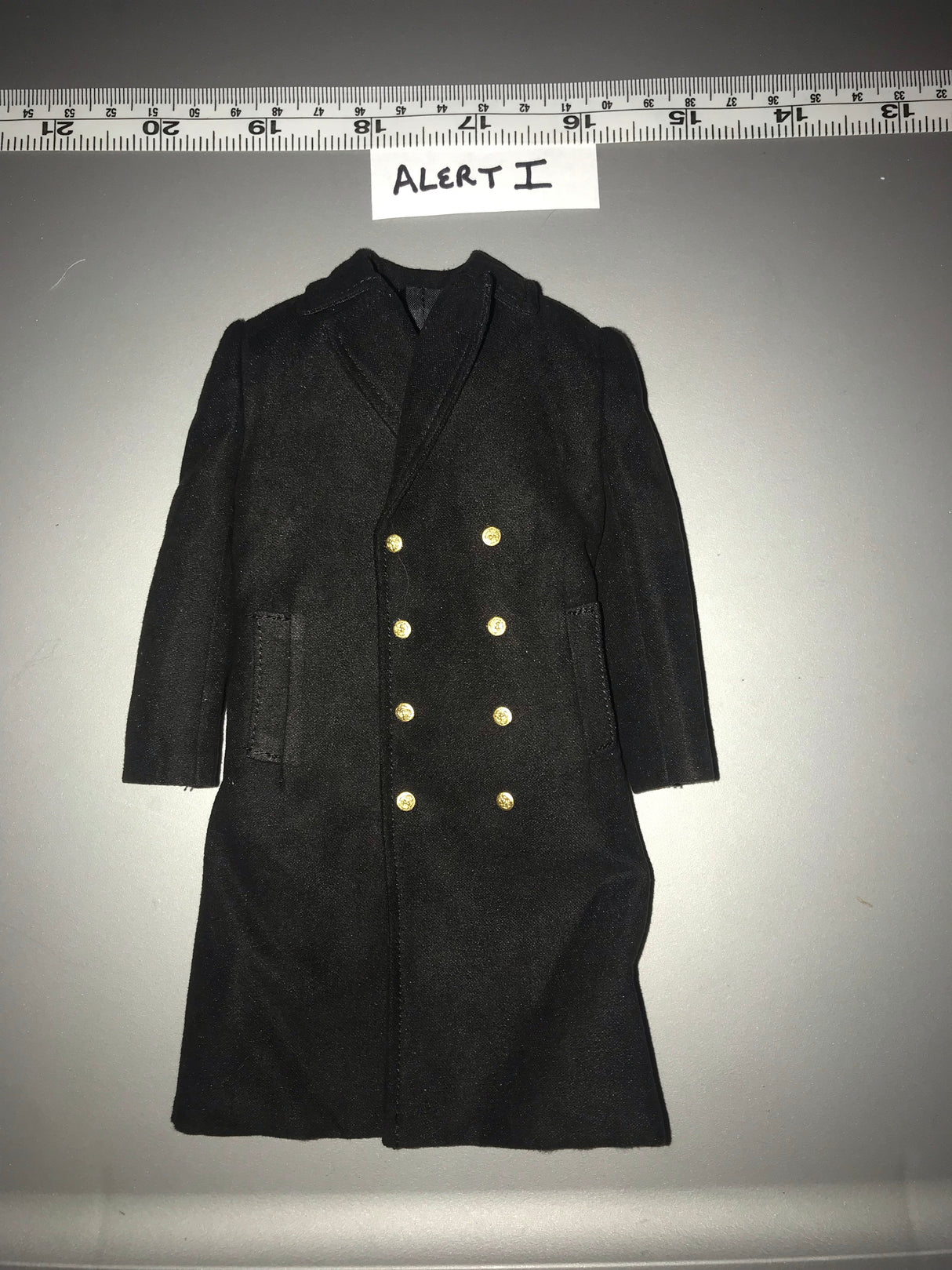 1/6 Scale WWII US Navy Black Great Coat - Alert Line