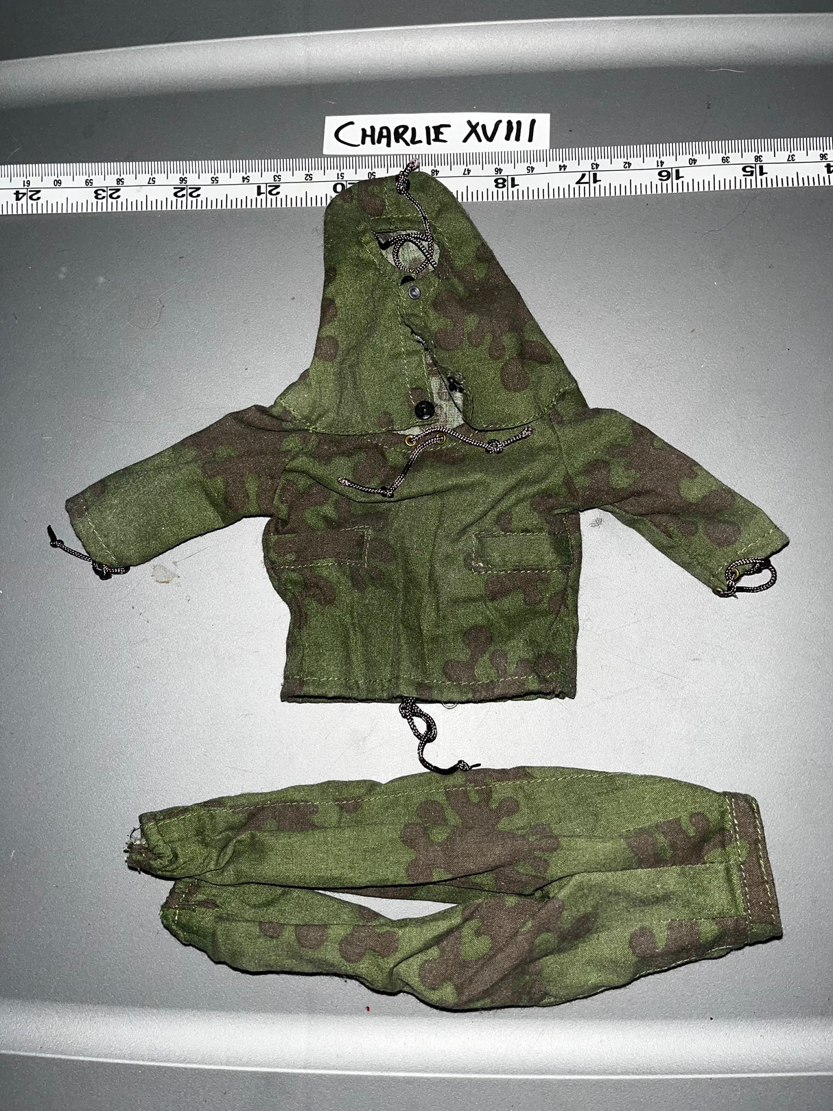 1:6 Scale WWII Russian Female Amoeba Camouflage Suit Uniform
