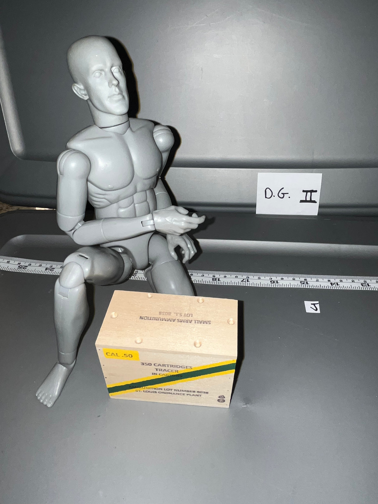1/6 Scale WWII US .50 Caliber Ammunition Crate 108816