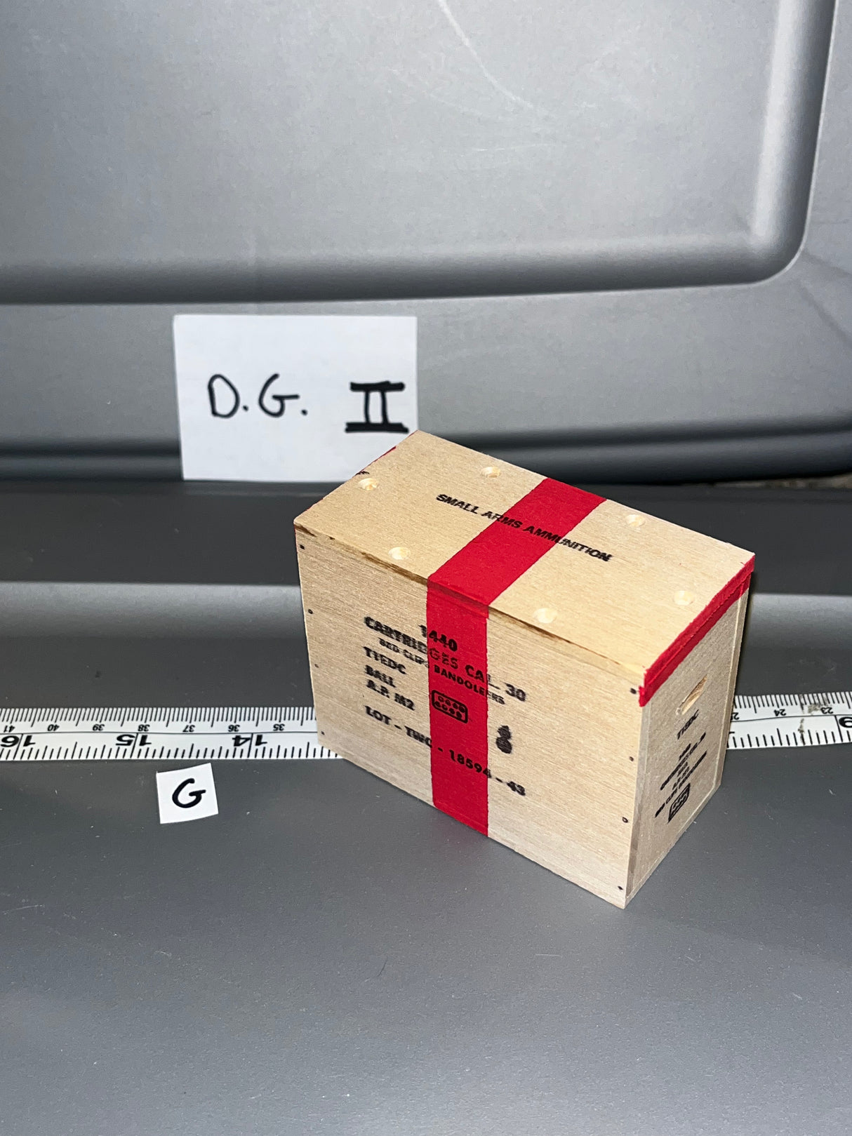 1/6 Scale WWII US .30 Caliber Ammunition Crate 108812