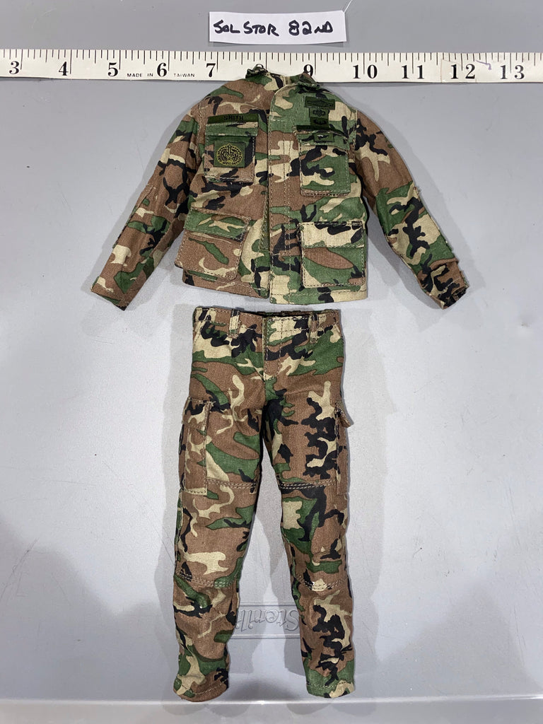 1:6 Scale Modern Era Woodland BDU Uniform - Soldier Story 82nd Airborne Paratrooper