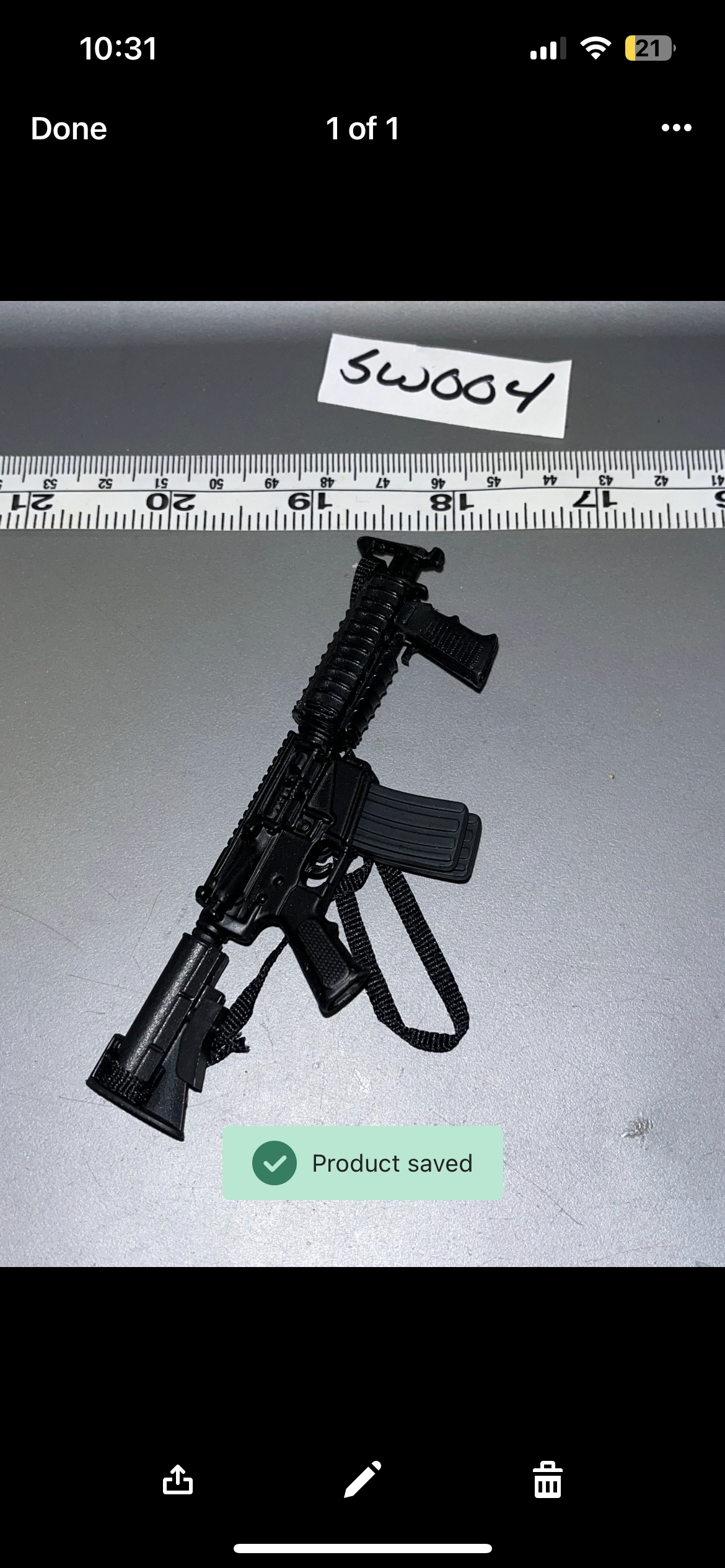 1/6 Scale Modern Era M4 Assault Rifle 106217p