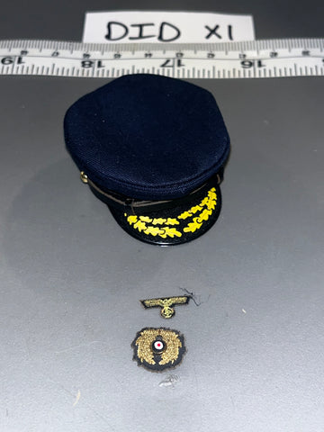 1/6 Scale WWII German Kriegsmarine Officer Hat Cap - DID Grossadmiral