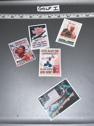 1/6 Scale WWII US Propaganda Posters 104864