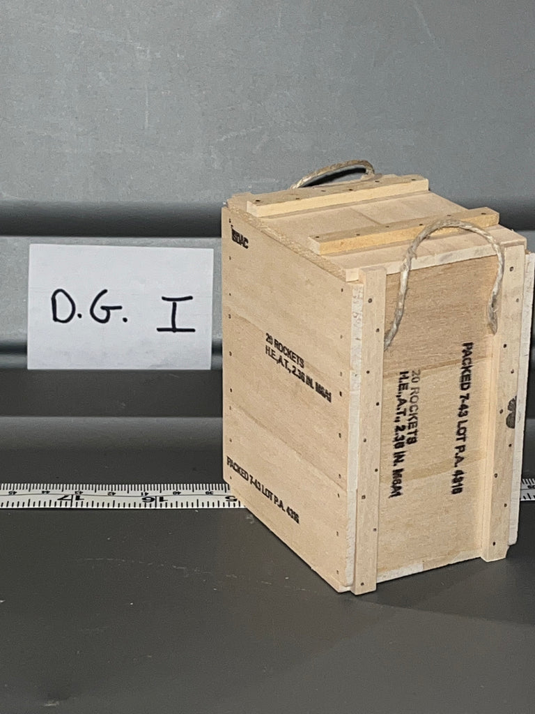 1/6 Scale WWII US Bazooka Rocket Ammunition Crate 108827