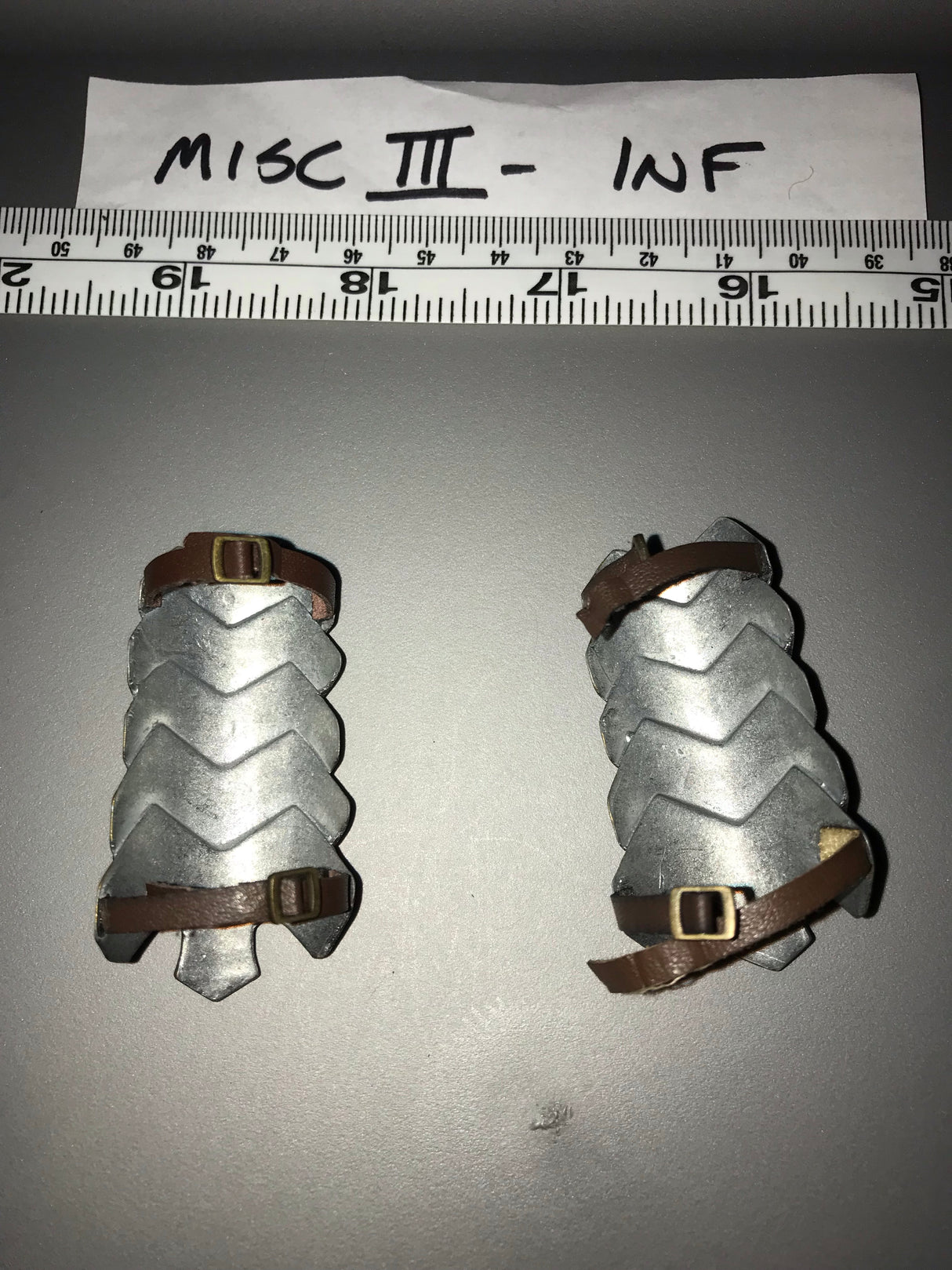 1/6 Scale Ancient Persian Metal Shin Armor - Medieval 112360