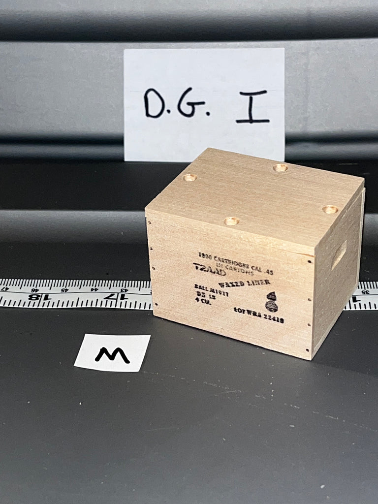 1/6 Scale WWII US .45 Caliber Pistol Ammunition Crate 108834