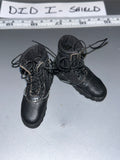 1/6 Scale Modern Era Police Black Combat Boots - DID  106652