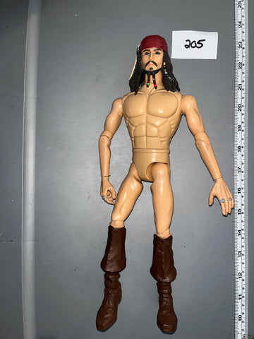 1/6 Scale Nude Pirate of Caribbean Jack Sparrow Figure 106723