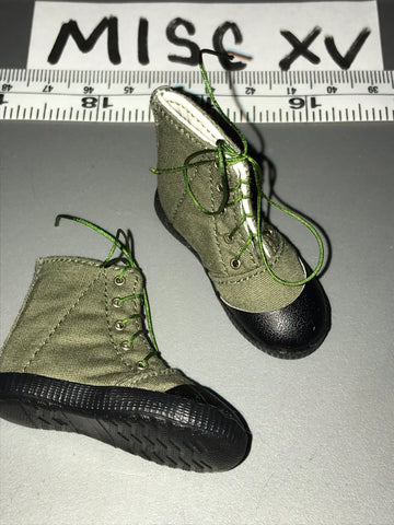 1:6 Korean War Chinese Chicom Canvas Shoes / Boots - Vietnam NVA 111101