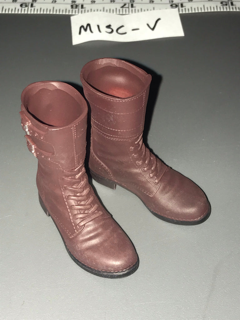 1/6 Scale WWII US Buckle Top Boots 112121