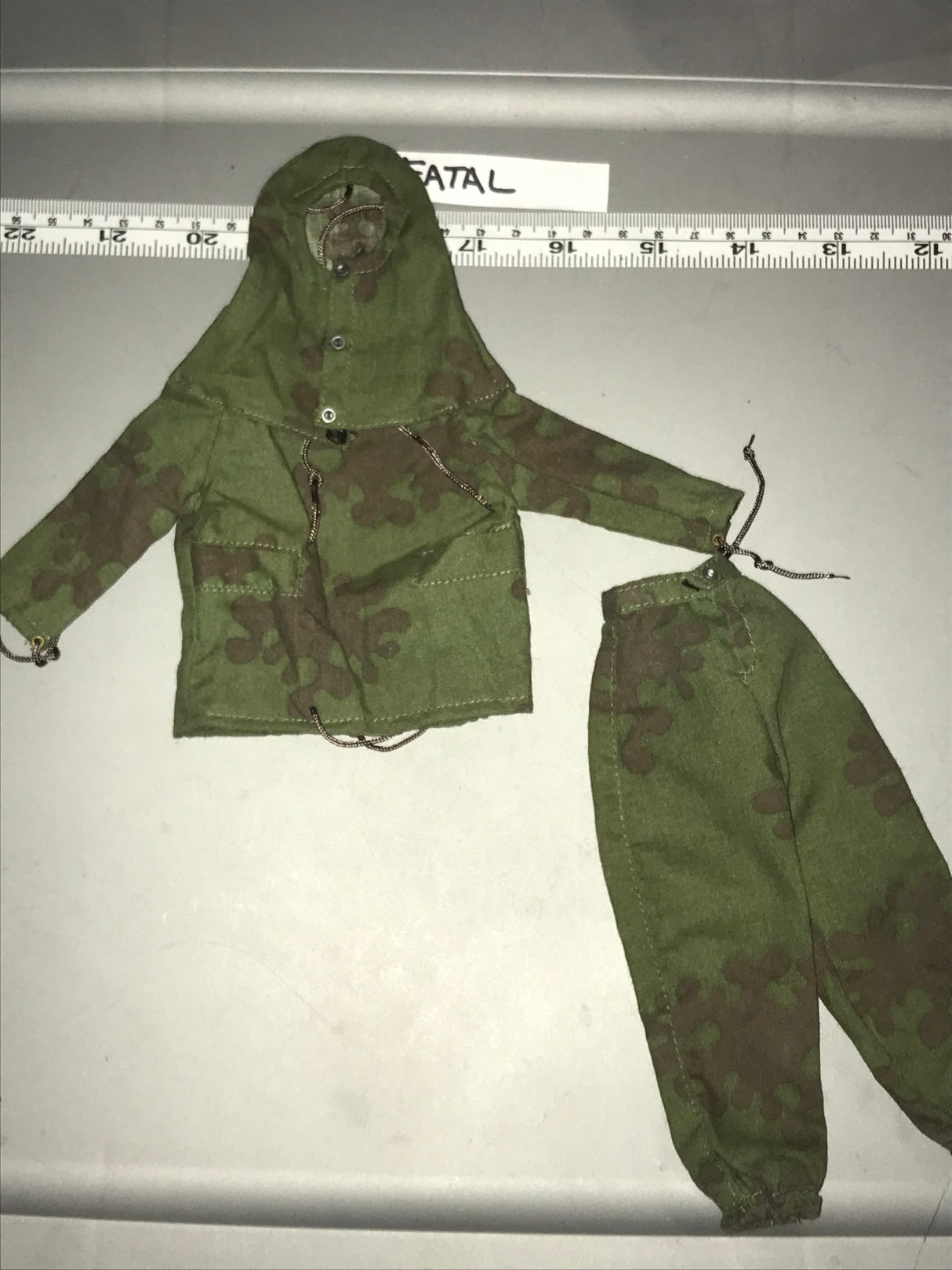 1:6 Scale WWII Russian Female Amoeba Camouflage Suit Uniform