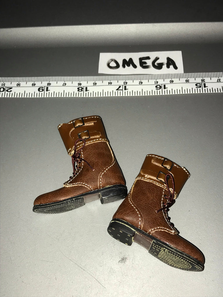 1/6 Scale WWII US Leather Buckle Top Boots 111205