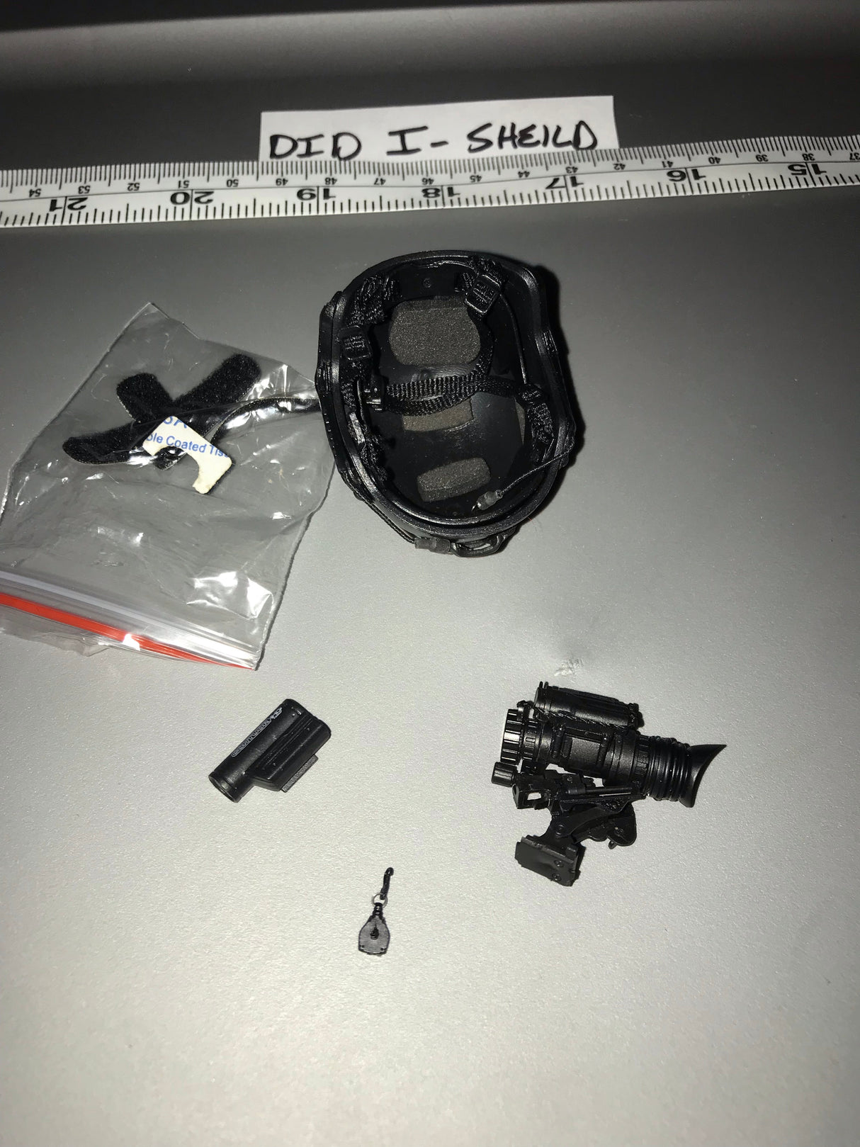 1/6 Scale Modern Era Police Balck Helmet 112538