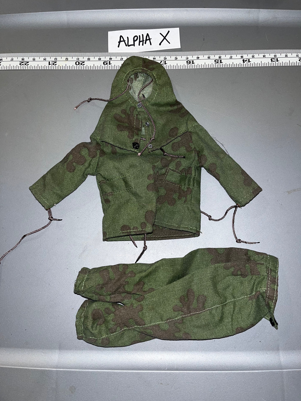 1:6 Scale WWII Russian Female Amoeba Camouflage Suit Uniform