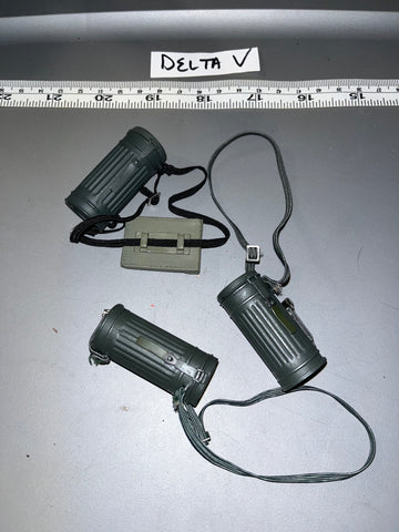 1:6 WWII German Gas Mask Canister Lot 107484