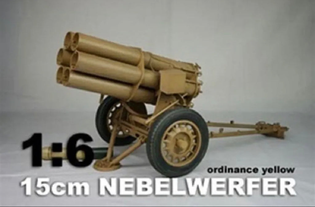 1/6 Scale WWII German Nebelwerfer Rocket Launcher - Yellow - 107729