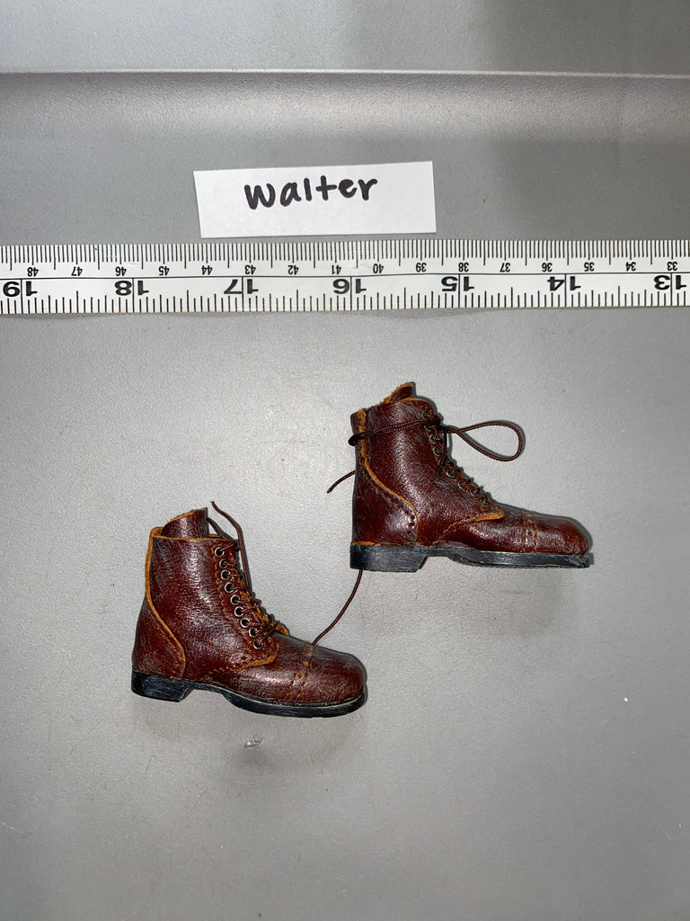 1/6 Scale WWII US Leather Boondocker Boots - Soldier Story 100824