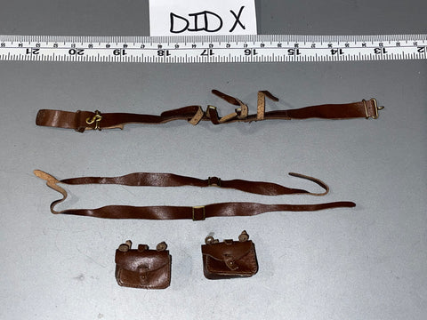 1/6 Scale World War One British Belt, Straps, and Rifle Pouches - DID 103548