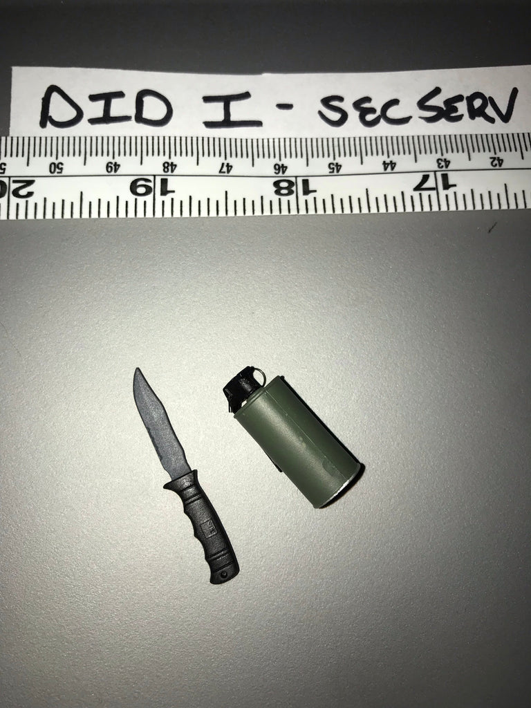 1/6 Scale Modern Era Police Metal Knife / Flash Bang 112533