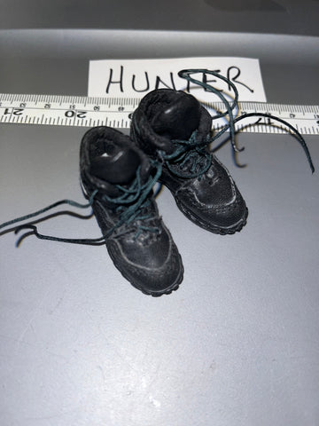 1/6 Scale Modern Era Police Black Combat Boots - DID 106055