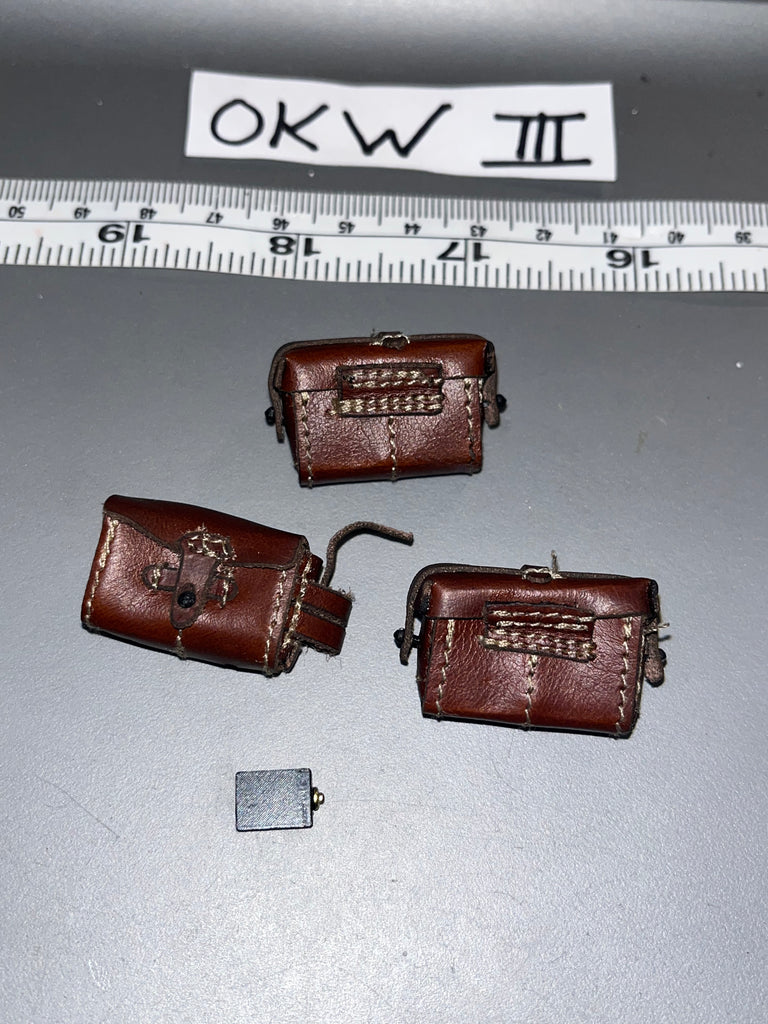 1/6 Scale WWII Japanese Leather Rifle Pouches