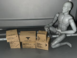 1/6 Scale WWII US Cardboard Case / Box Set 107361
