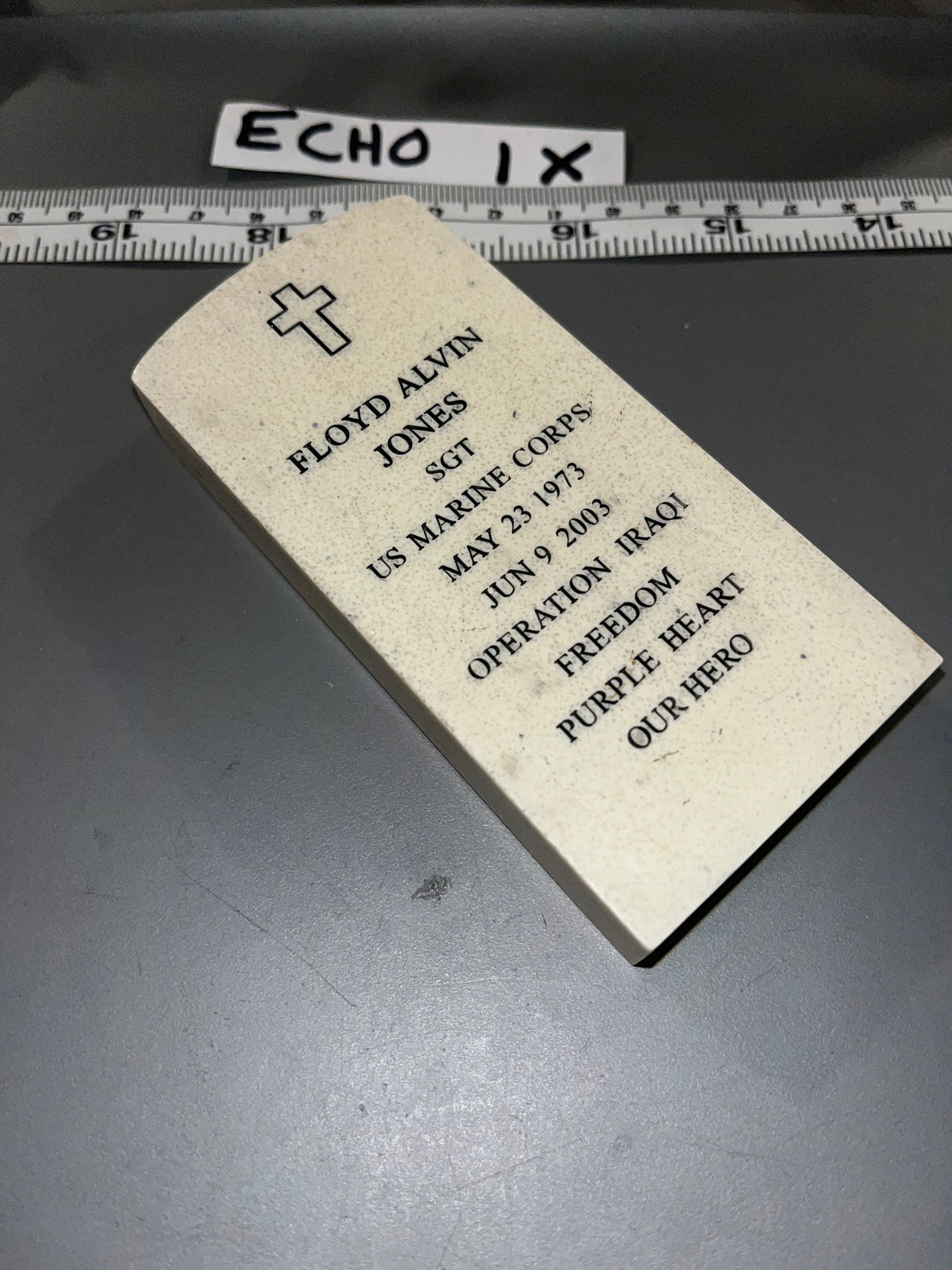 1/6 Scale Modern Era Military Tombstone 104284