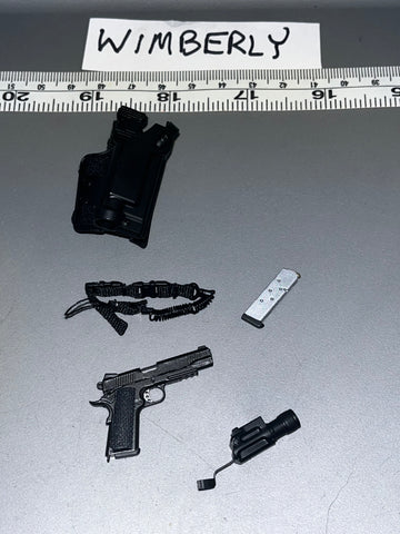 1/6 Scale Modern Era Police Pistol and Holster - Soldier Story 106447